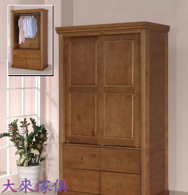 D22-231-206_4x7尺全實木衣櫃
