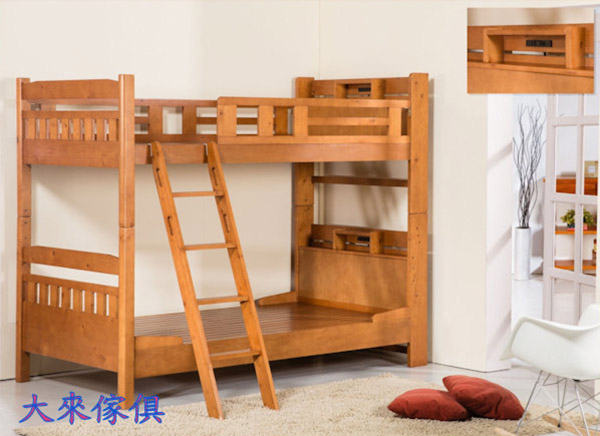 D22-231-201全實木3.5尺雙層床