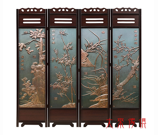 676-1892-1梅蘭屏風