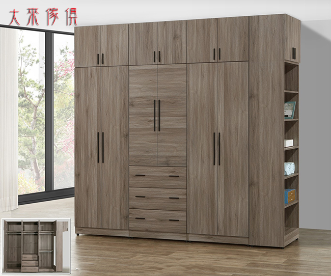 U3-663-201灰橡木色系統式床組