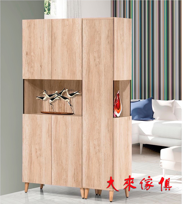 W2-352-103耐磨4尺雙面隔間鞋櫃（2色）