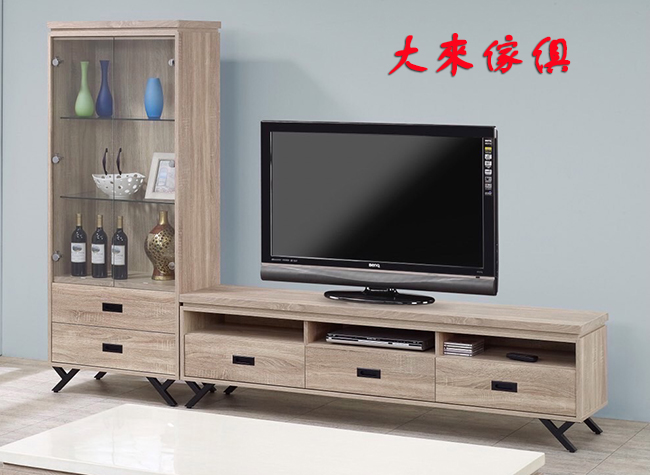 358-102原切橡木L櫃