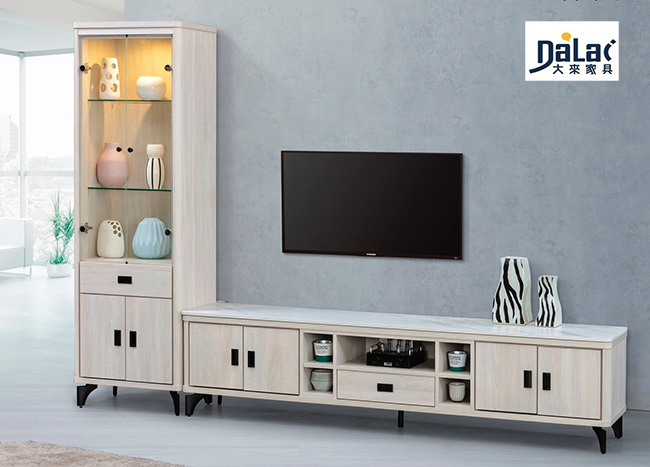 373-101白梧桐啞光岩板電視櫃展示櫃