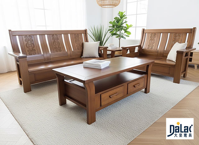 670-101進財實木組椅